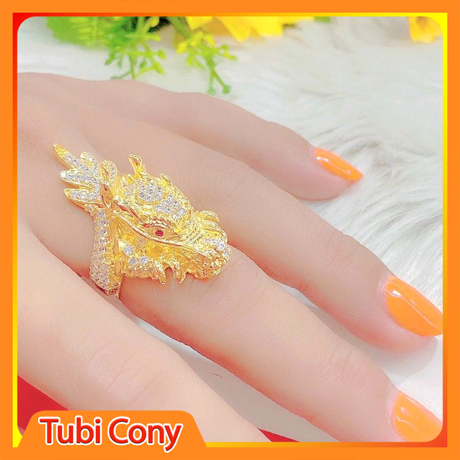 [ N151 ] Nhẫn nam rồng mạnh mẽ mạ vàng 260521