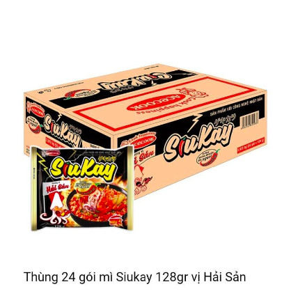 ( thùng 24 gói ) Mì SiuKay Hải Sản 128gr