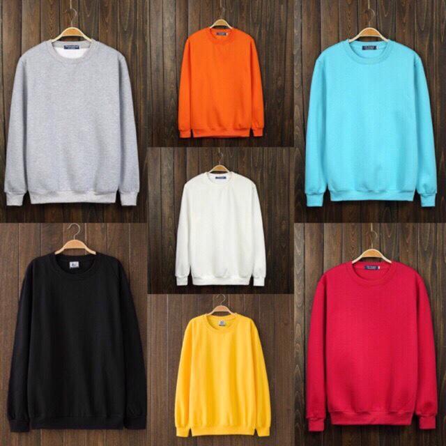 [Hoa Fashion] Áo Sweater - Nỉ Chui Trơn NHIỀU MÀU
