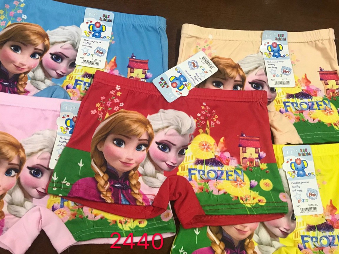 Combo 5 quần elsa trẻ em chất cottong