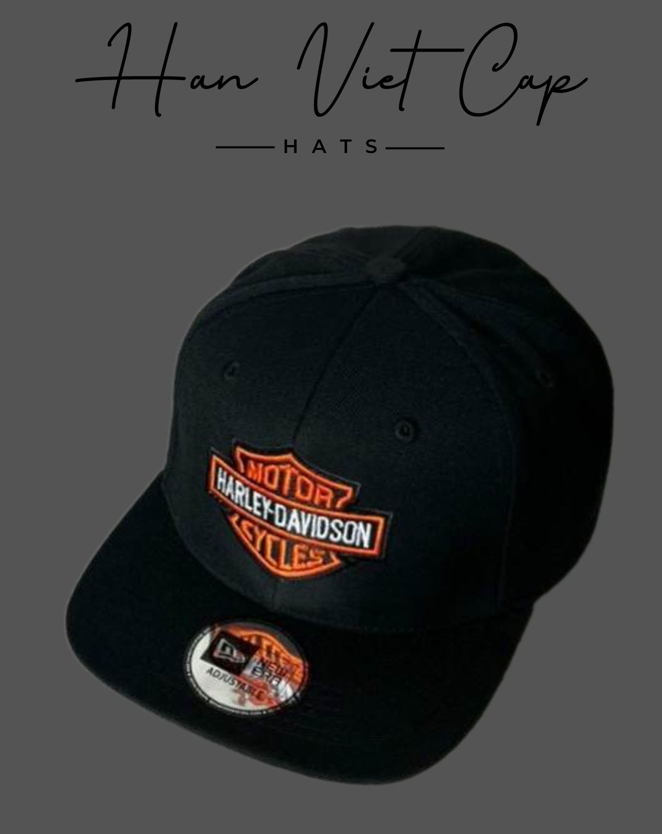 Nón Snapback thêu Motor Harley-Davidson Cycles