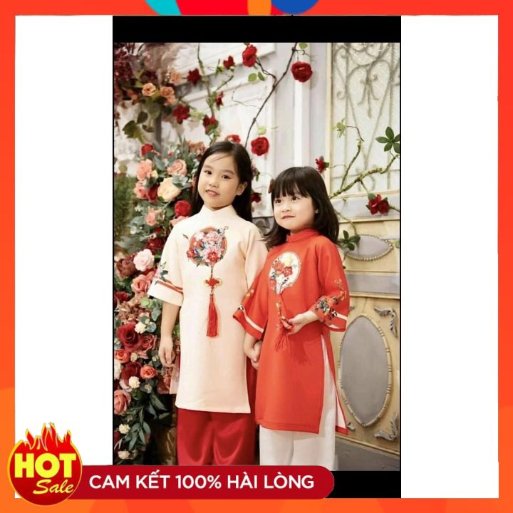 Áo Dài Cách Tân MẸ VÀ BÉ CAO CẤP CHẤT LỤA ĐẸP