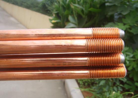 Cọc tiếp địa mạ đồng Ấn Độ phi 16 dài 2.4m