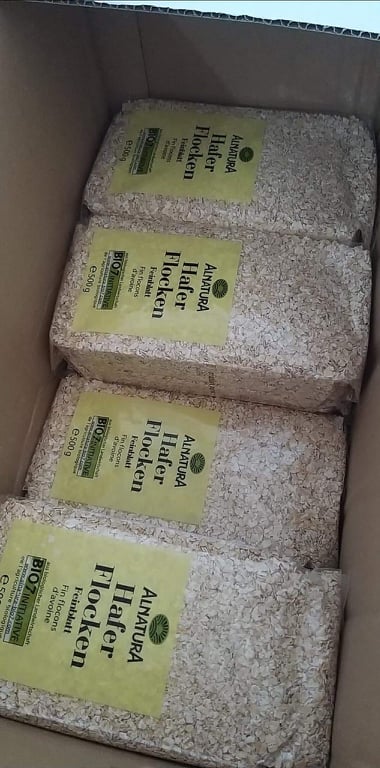 Yến mạch hữu cơ Đức Hafer Flocken 1kg
