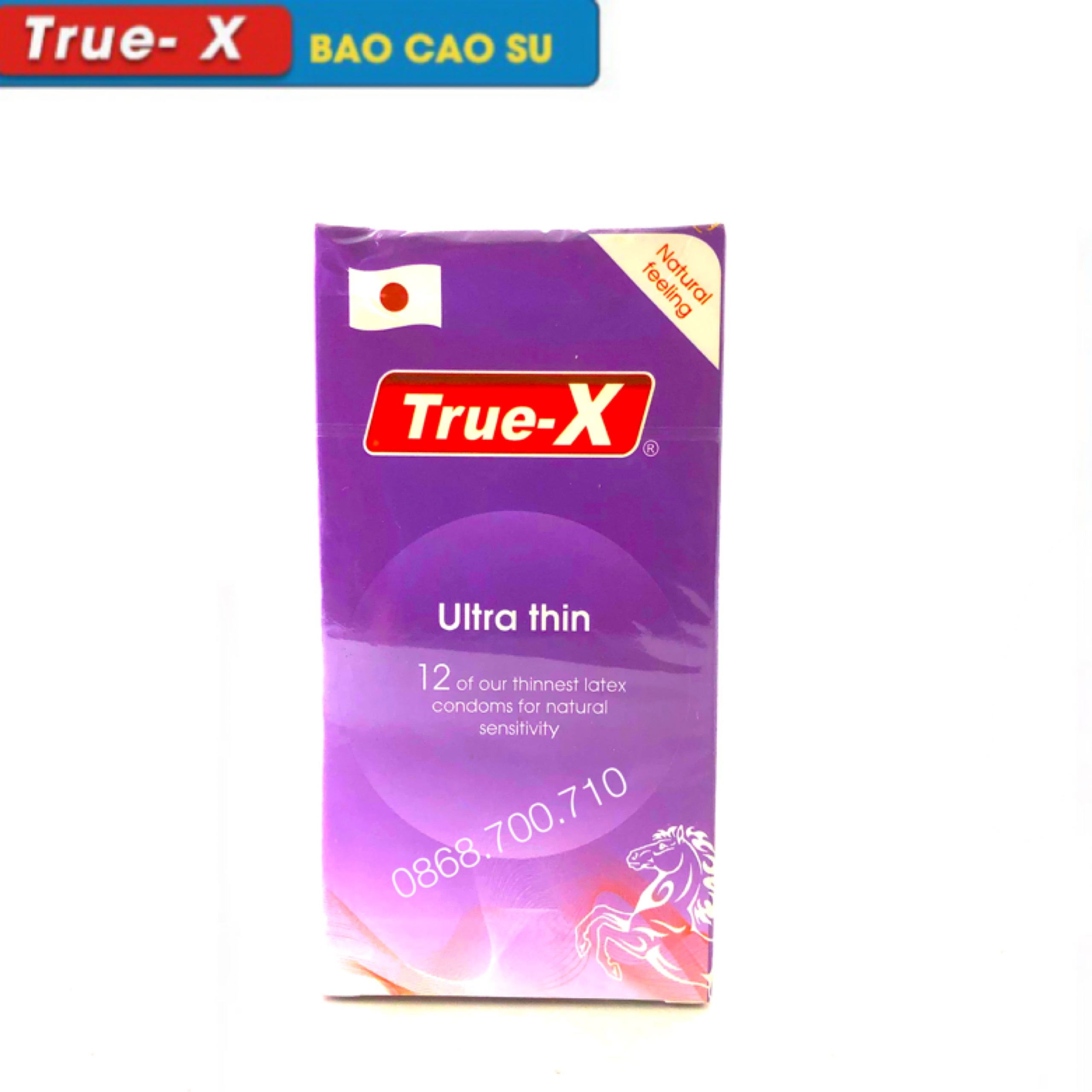 Bao cao su True-x ULTRA THIN siêu mỏng hộp 12c