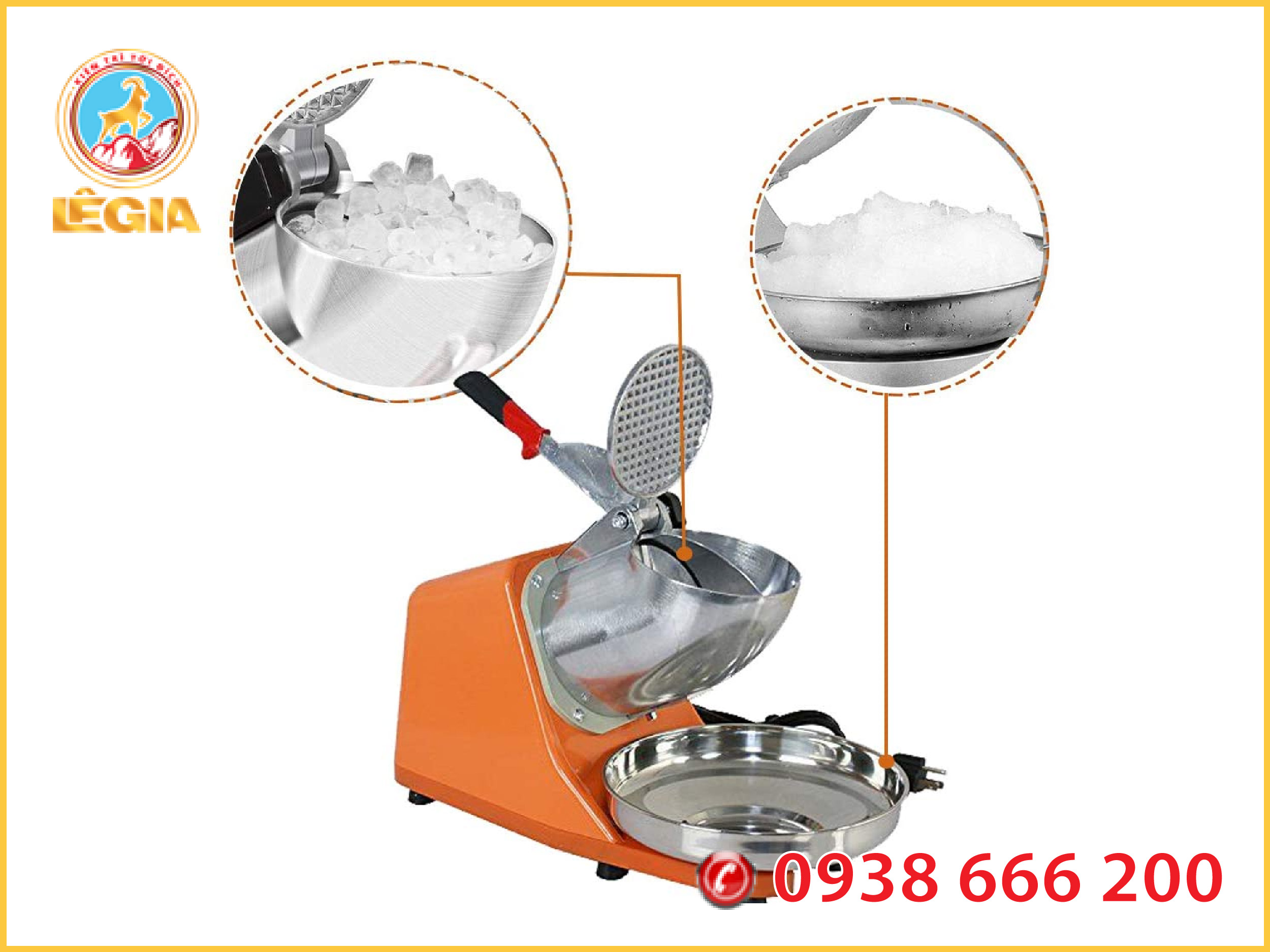 Máy Nghiền Đá(Đá Bào) 2 Lưỡi ICE CRUSHER 300W