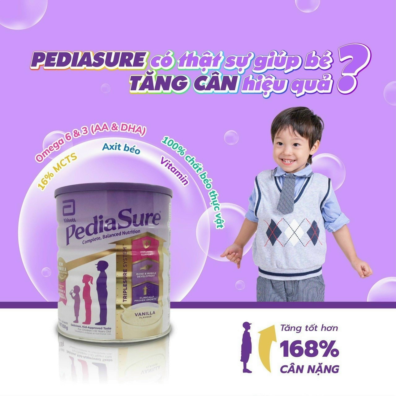 Sữa Pediasure Úc 850g - Mẫu Mới