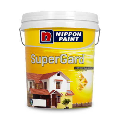 HCM / Sơn Ngoại Thất Nippon SUPERGARD chịu thời tiết tốt, có tính năng chống rêu, mốc, độ che phủ cao và dễ sử dụng.