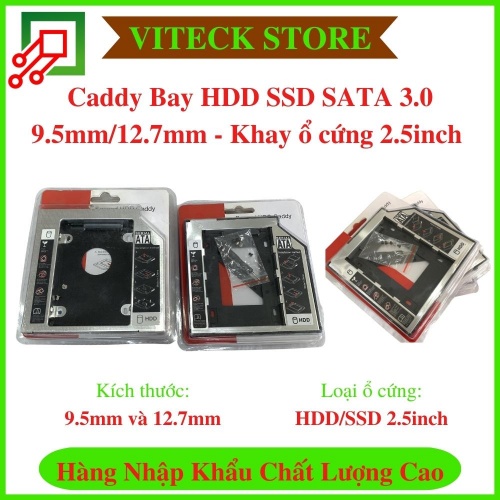 Caddy Bay HDD SSD SATA 3.0 9.5mm 12.7mm