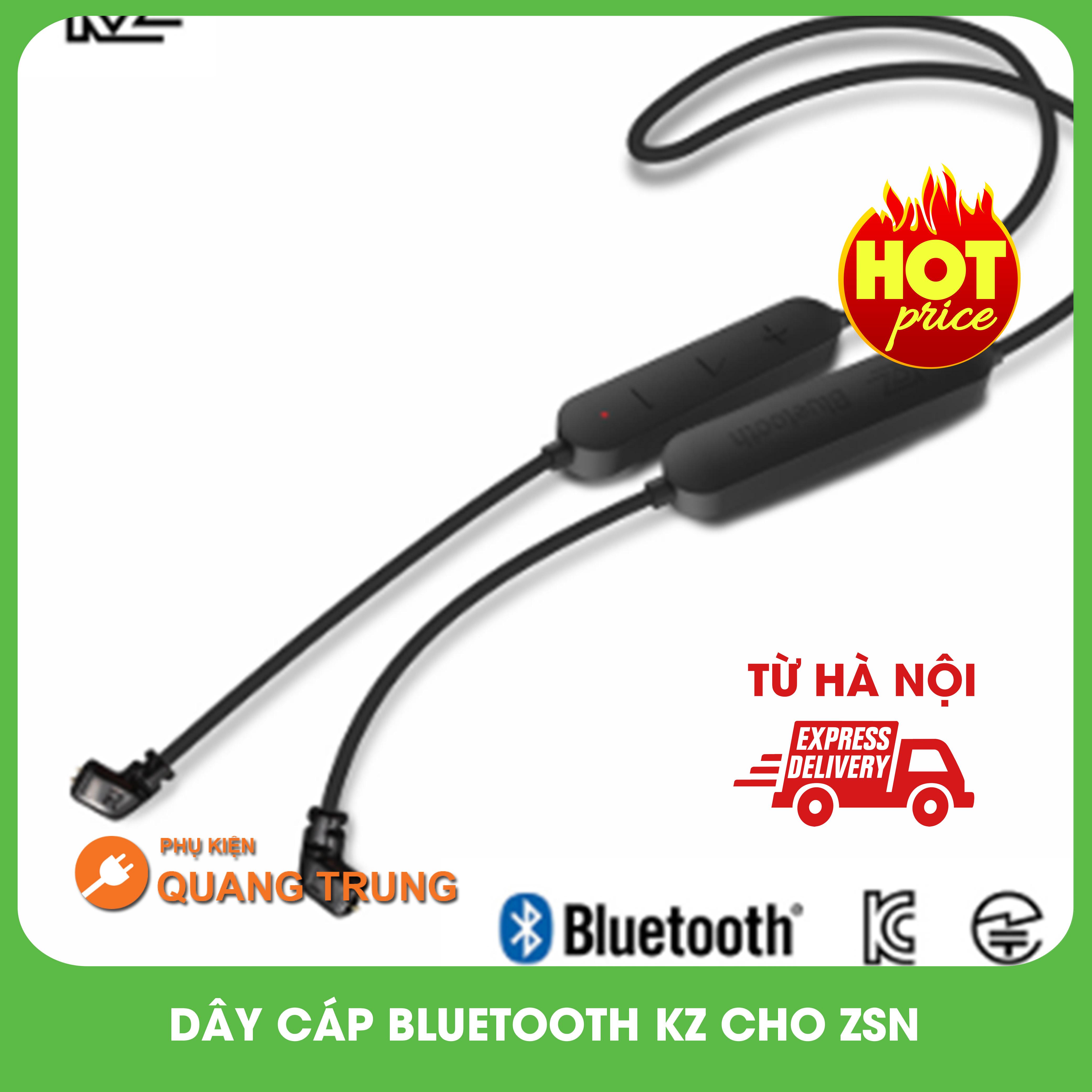 Dây bluetooth Kz dành cho tai nghe Zsncó mic đàm thoạiloại 2 pin aptx