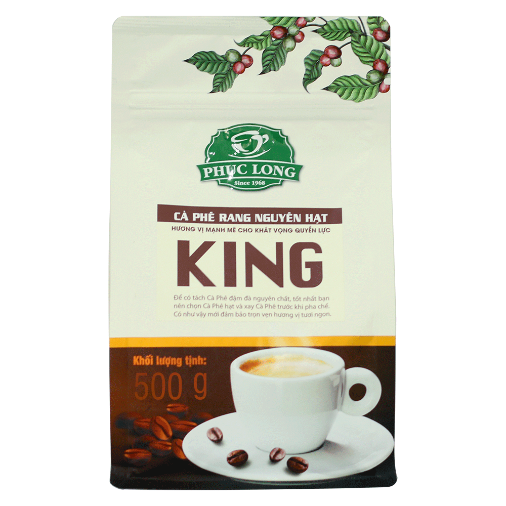 Cà Phê King Không Bơ 500GR - Phúc Long Coffee & Tea