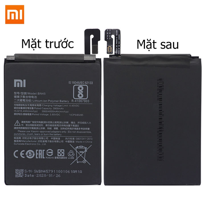 Original Xiaomi Redmi Note 5 - Note 5 pro BN45-BN48 4000mAh battery