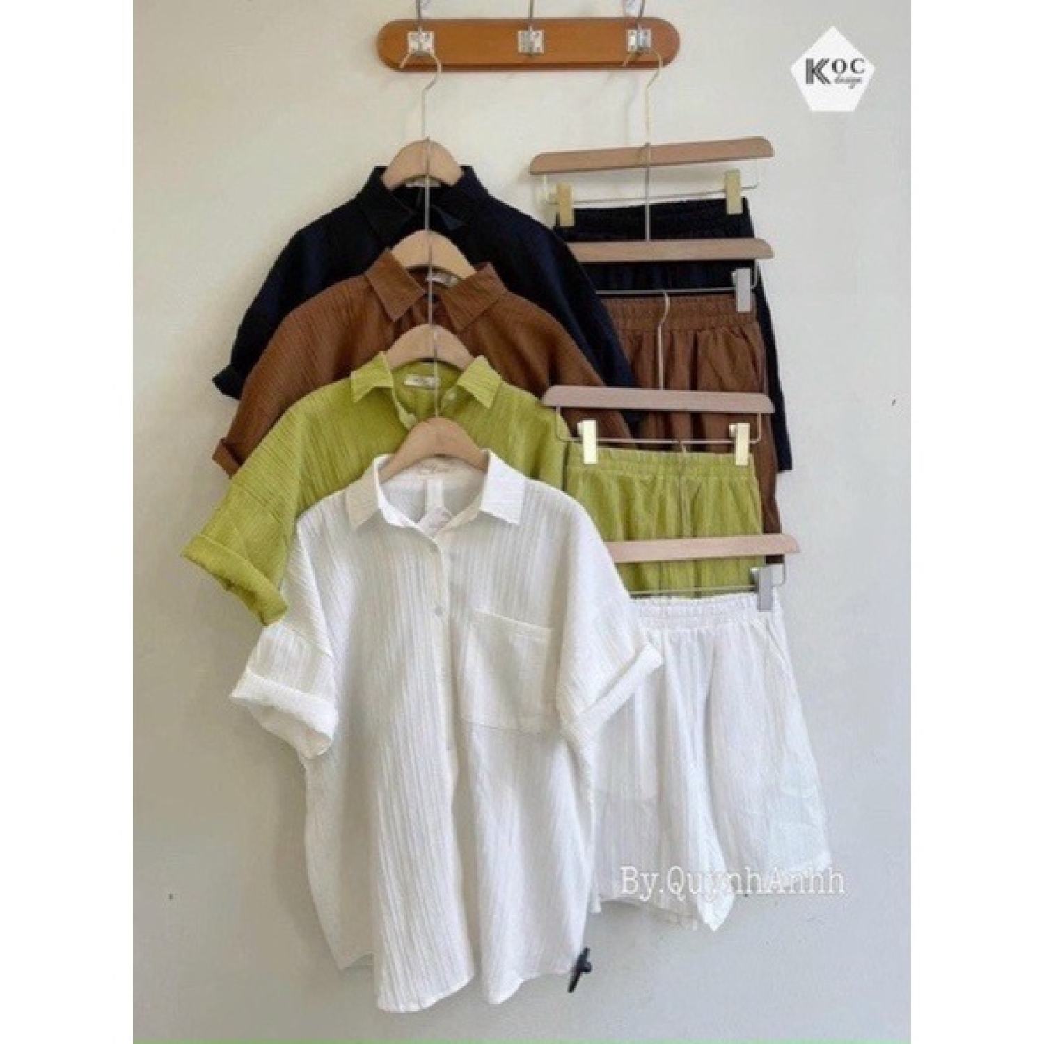 HỎA TỐC [SẴN] ẢNH THẬT (60-90kg) BIGSIZE MINSTORE.VN SET SƠ MI XẺ SAU BIGSIZE