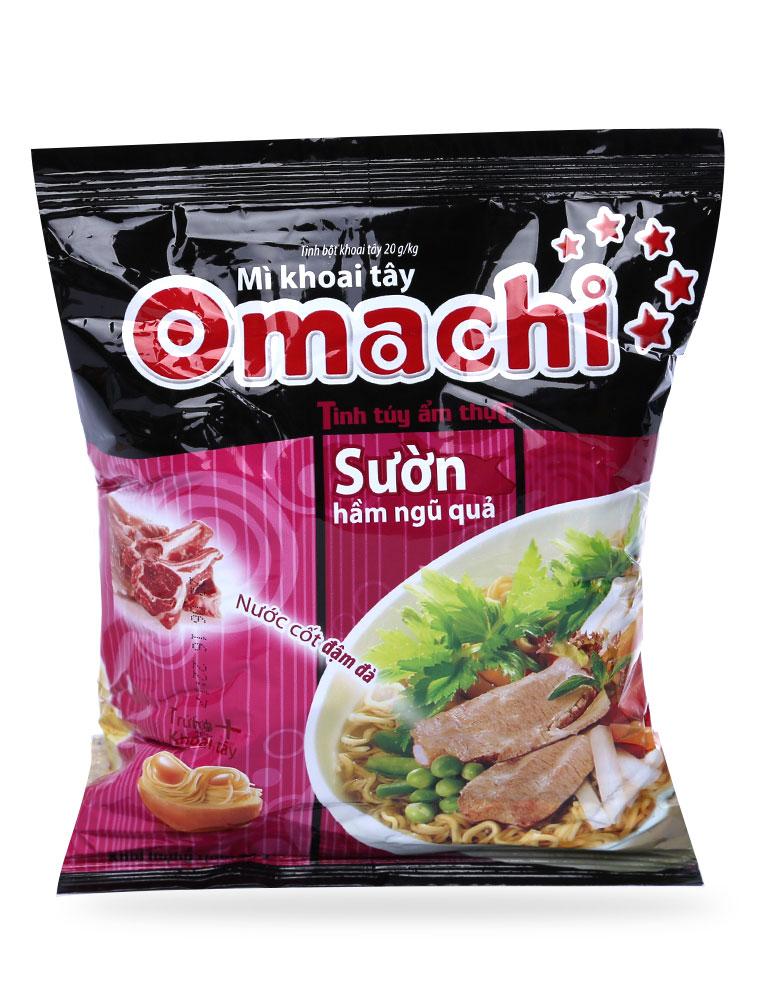 Mì Omachi Sườn Hầm Ngũ Quả 80G (Thùng 30 Gói)