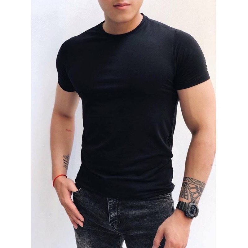 Áo Thun Nam Nữ Form Ôm Body Cotton 100%