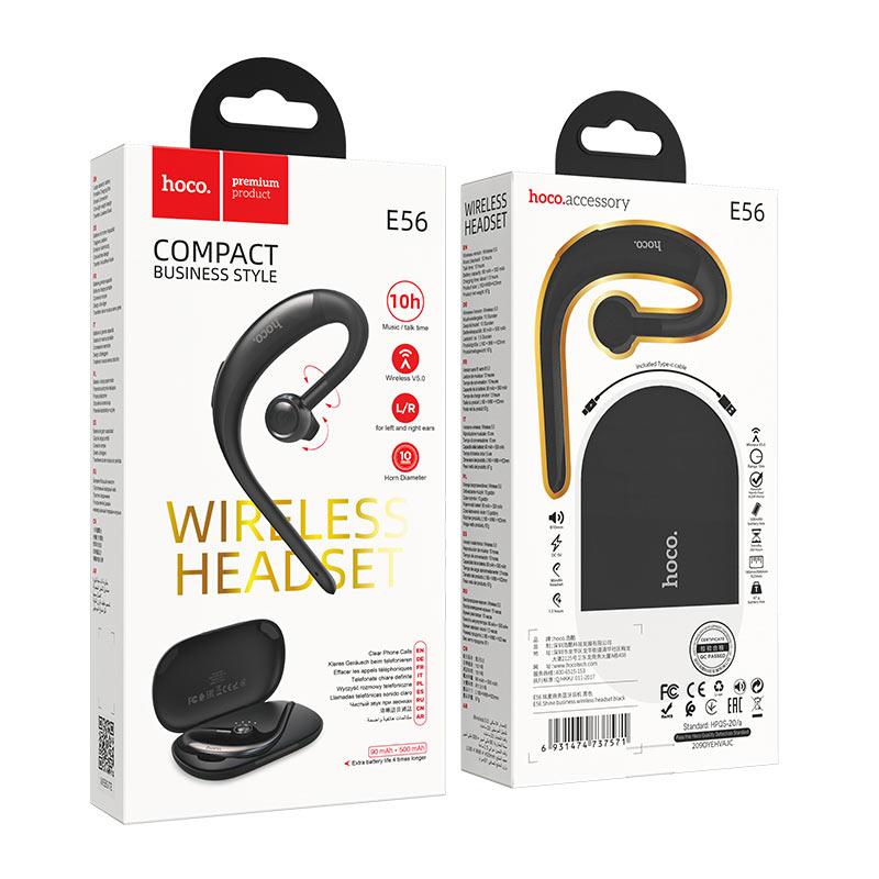 Tai nghe không dây Bluetooth có hộp sạc Hoco E56 ( 1 tai )