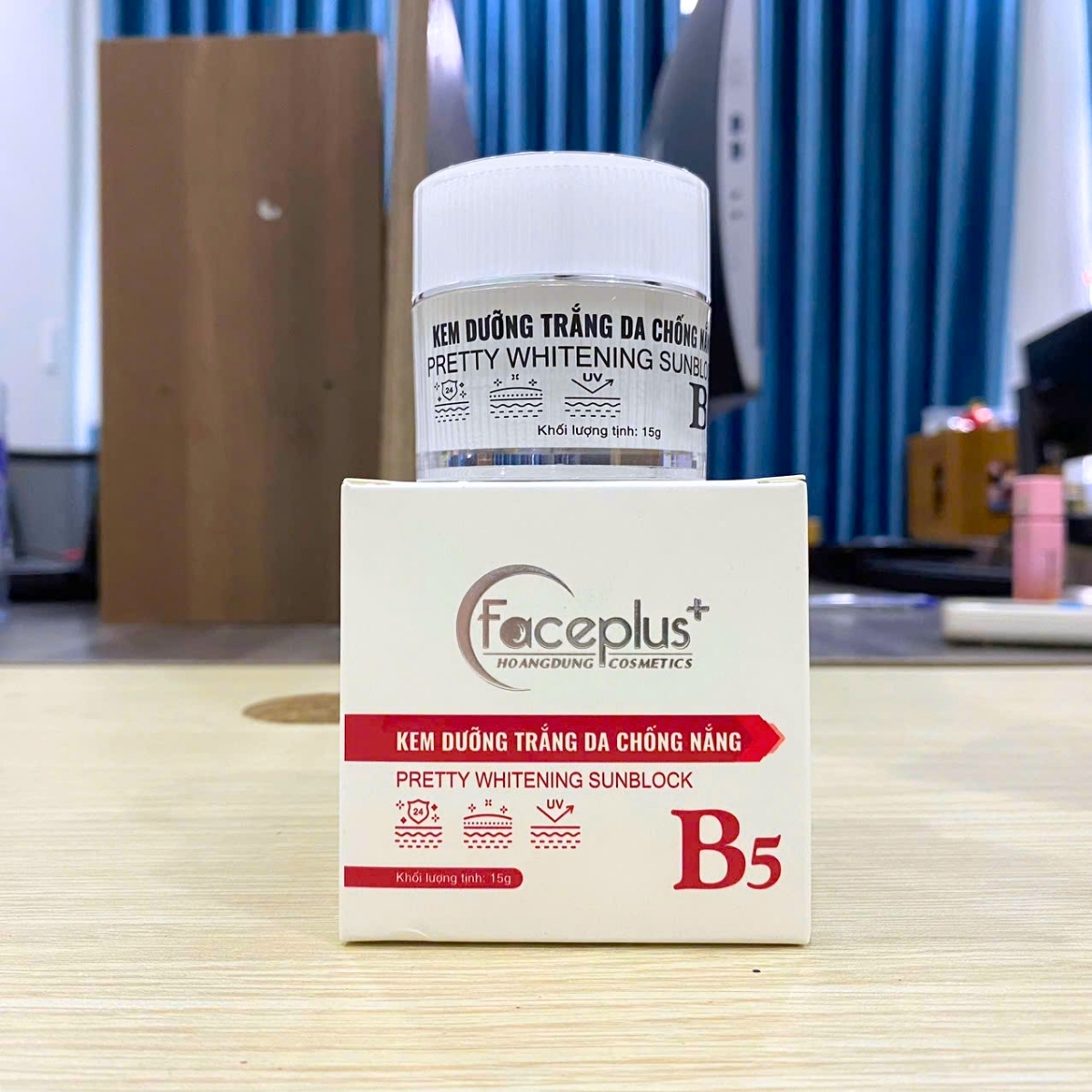 Kem dưỡng trắng da - Chống nắng FacePlus+ B5 (10g)