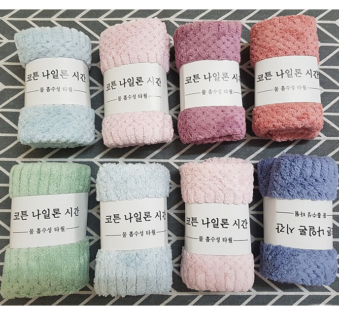 Khăn Mặt Lông Cừu Xuất Hàn Cao Cấp 30x50cm