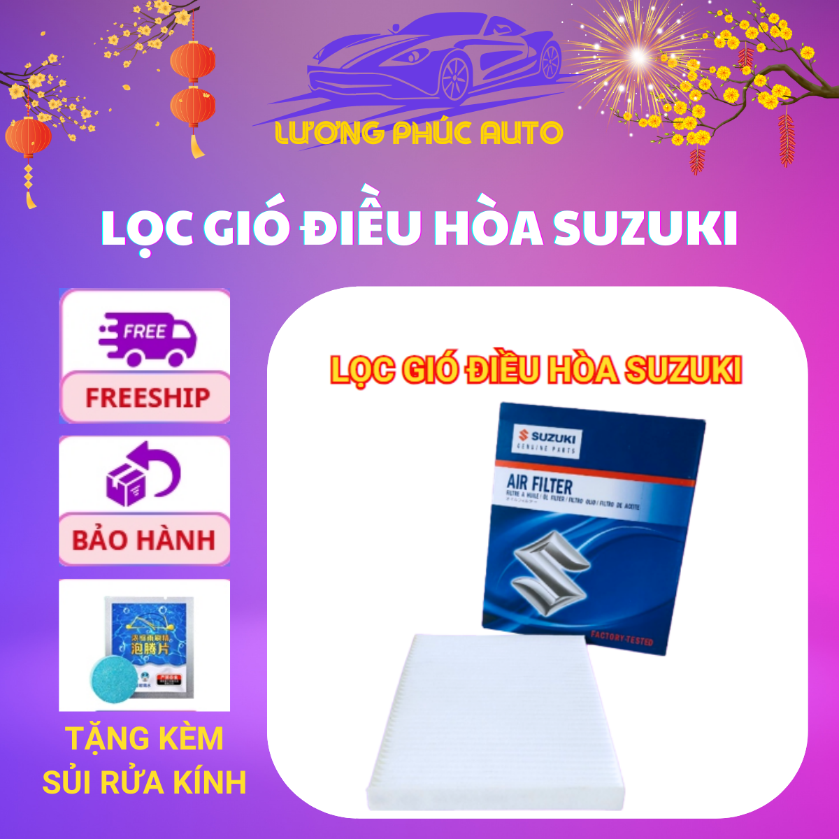 Lọc gió điều hòa Suzuki Swift.