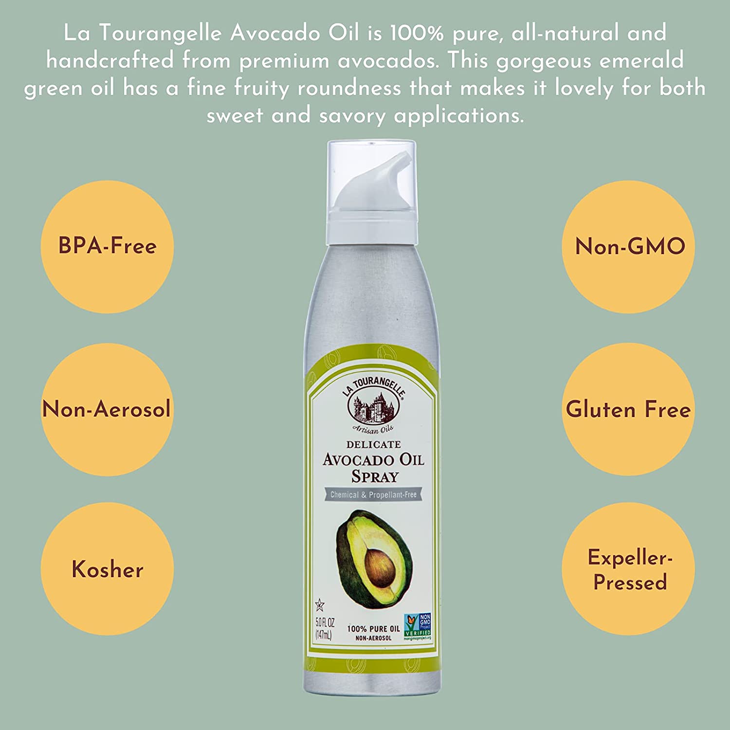 [HCM]Dầu ăn xịt La Tourangelle Avocado - 147ml