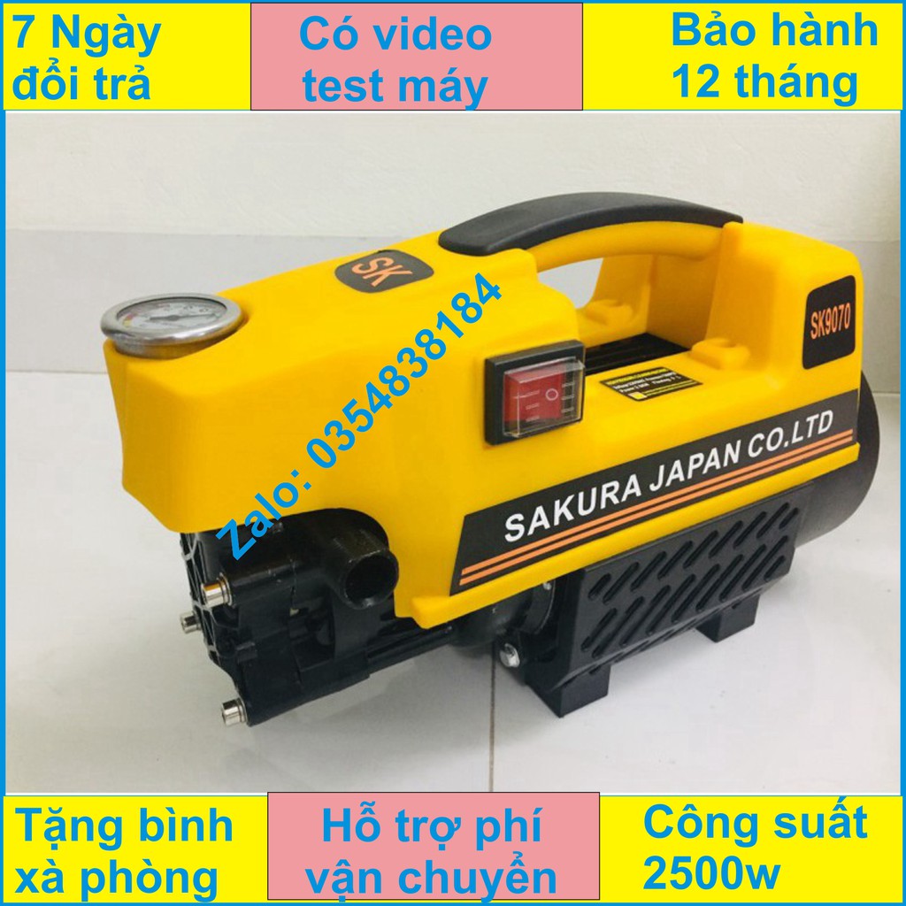 MÁY RỬA XE SAKURA NHẬT BẢN 2500W
