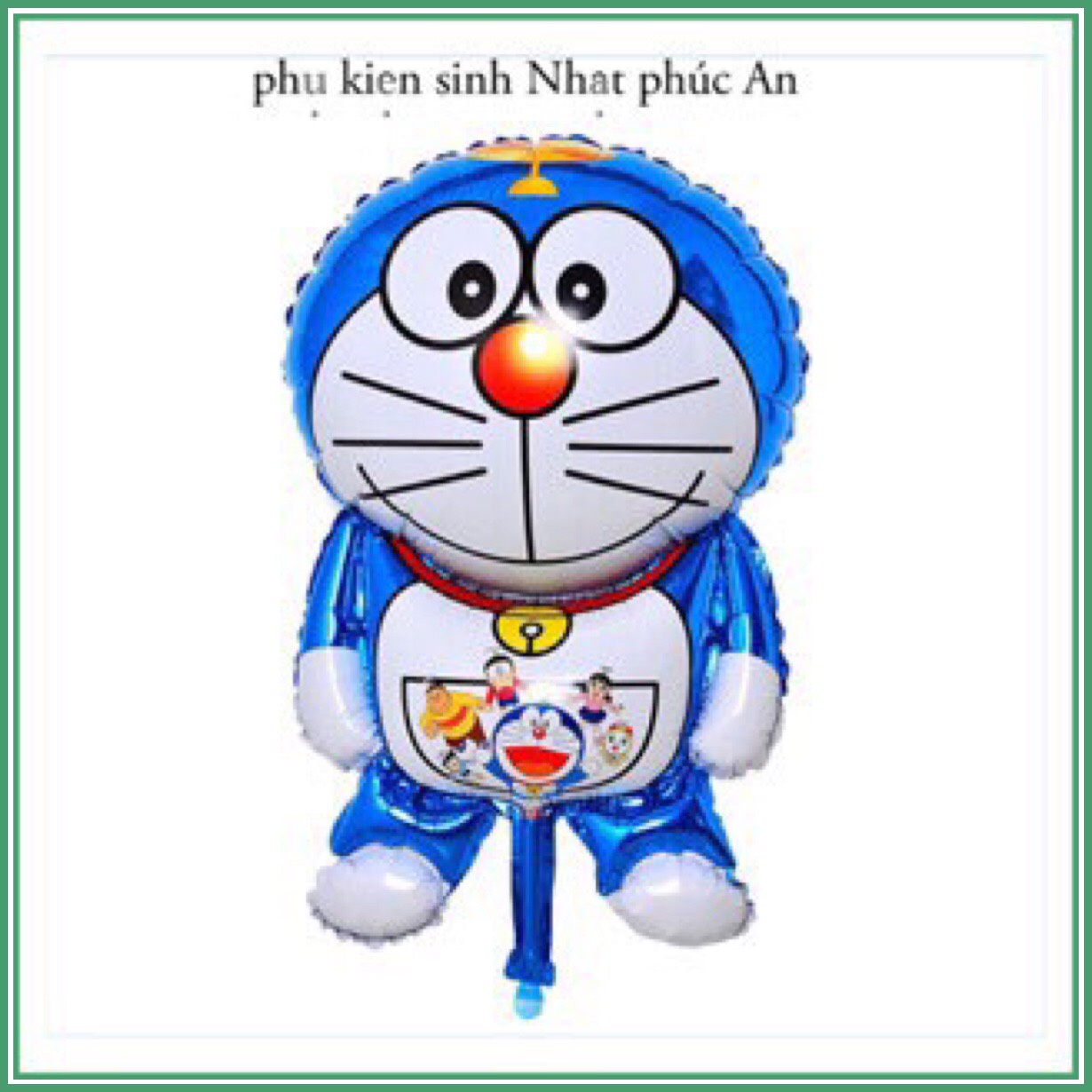 Bóng kiếng nhôm đôrêmon 70cm trang trí sinh nhật hpbd