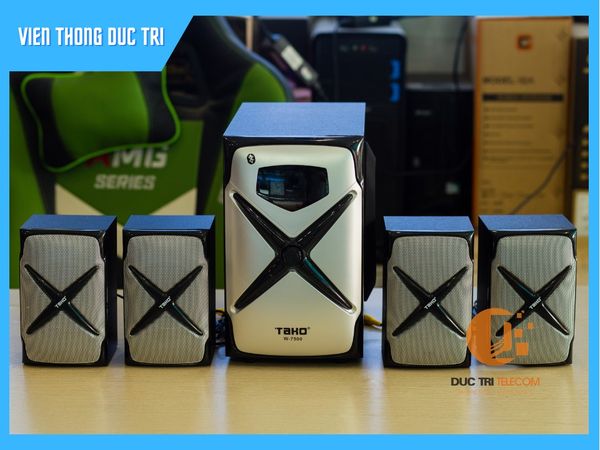 Loa máy tính 4.1 TAKO W-7500 hỗ trợ USB,FM,SD, Remote, Bluetooth (Bảo hành 12 tháng)