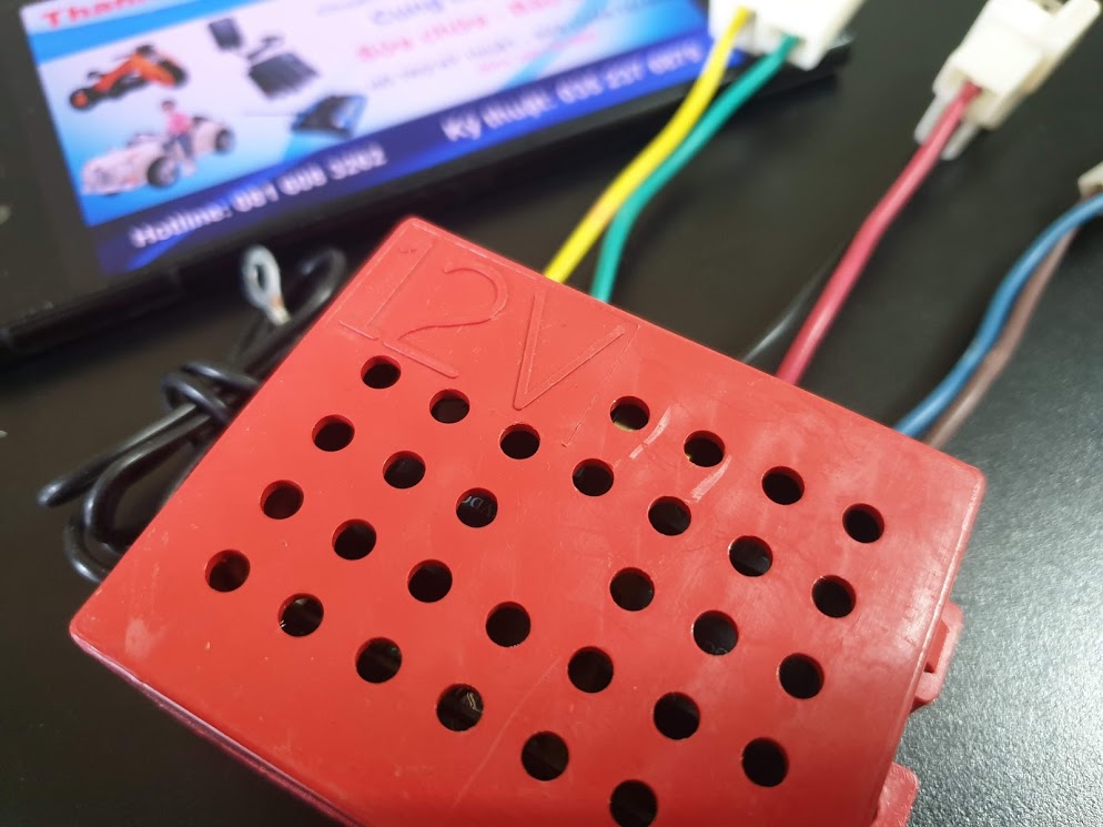 Bo mạch xe điện trẻ em 12V tần số 27Mhz