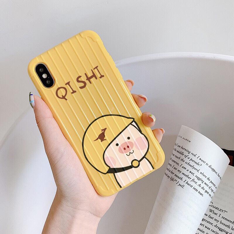 ỐP IPHONE - ỐP LƯNG LỢN QISHI CUTE IP6 6PLUS 7PLUS 8PLUS X XSMAX