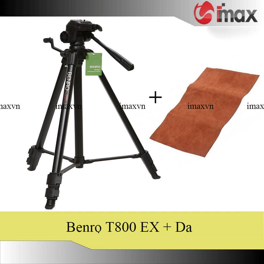 Chân máy ảnh Benro T800EX + Da cừu lau len (Da thật)