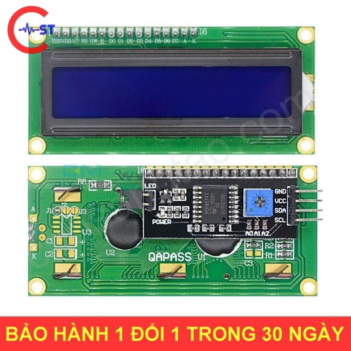 LCD 1602 5v Xanh Dương I2C