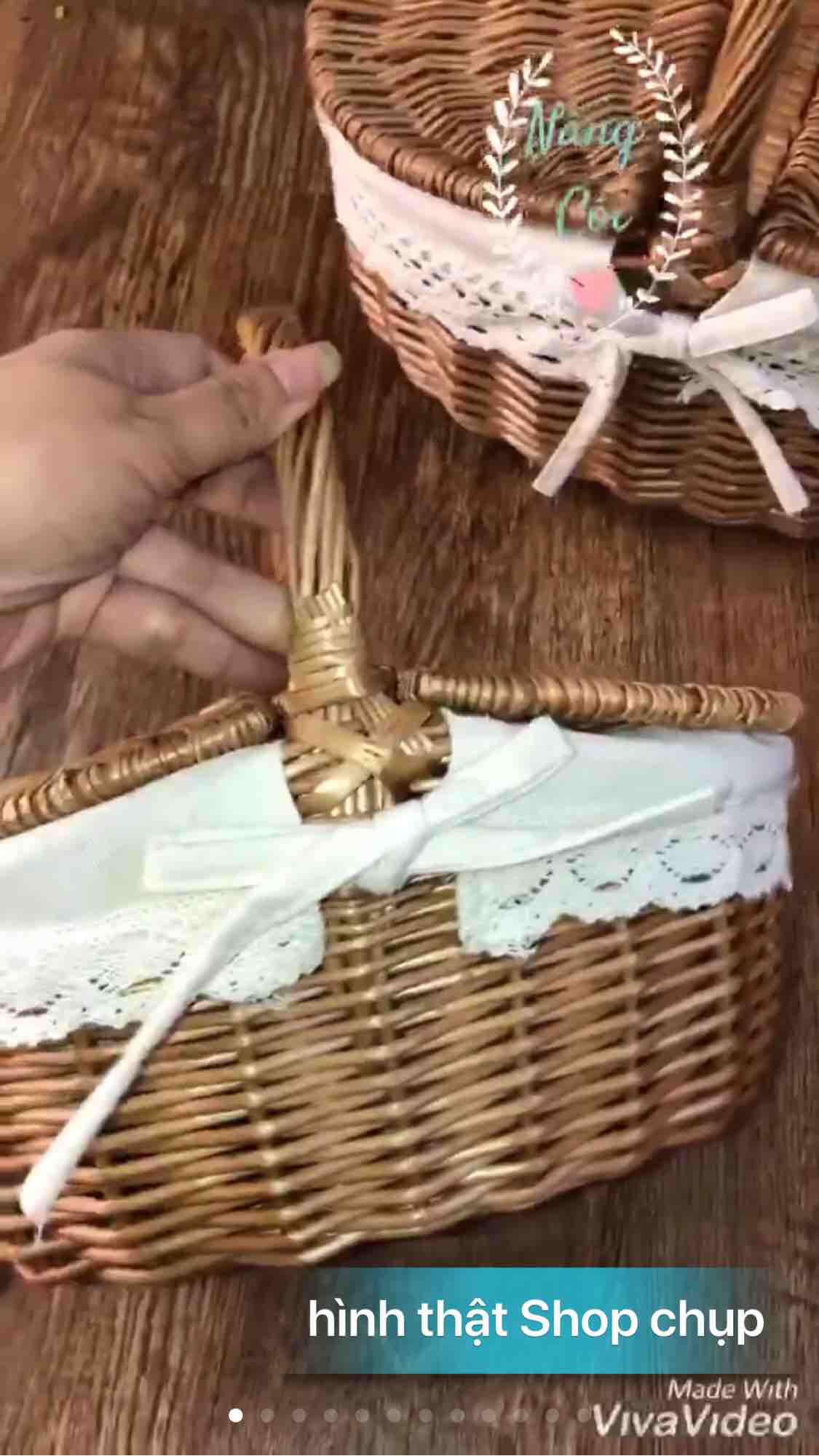 Giỏ mây picnic