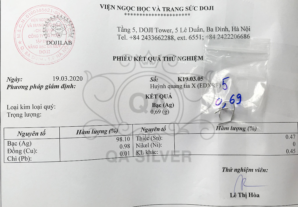 Khuyên tai bạc 925 lá oliu móc bông nguyệt quế nữ kẹp vành S925 LEAF QA SILVER Earrings EA170512