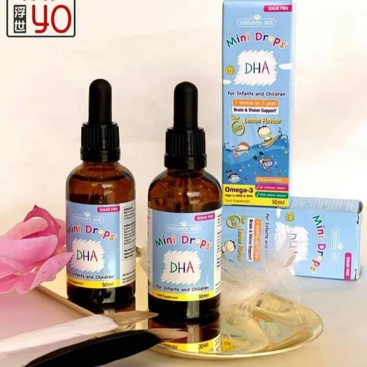 DHA Drops (dạng nhỏ giọt), 50ml, Cho Bé Từ 3 Tháng Đến 5 Tuổi