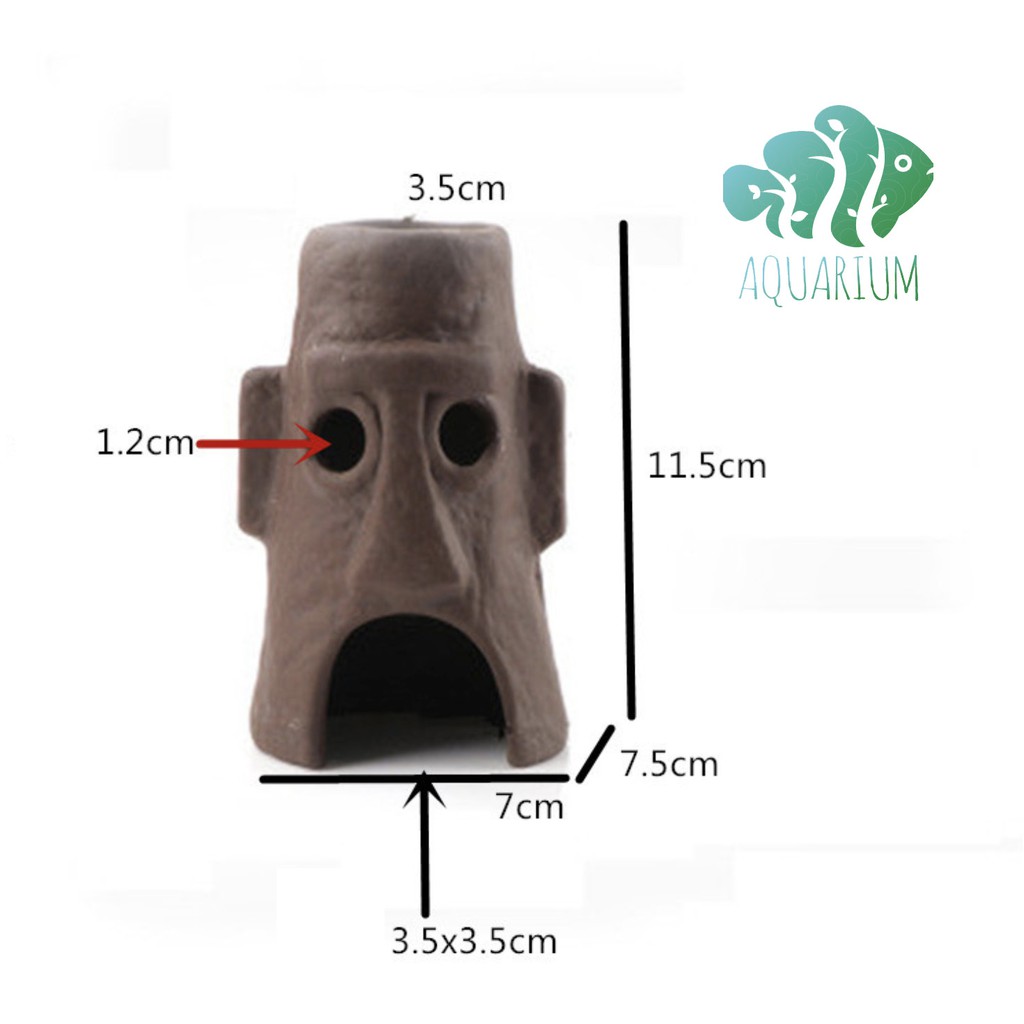 Đồ chơi bằng gốm cho cá cảnh tép cảnh