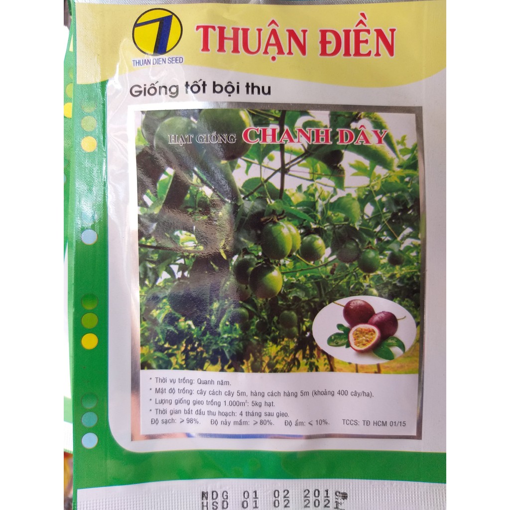 Hạt giống chanh dây Thuận Điền 0.5g ( 20 hạt )