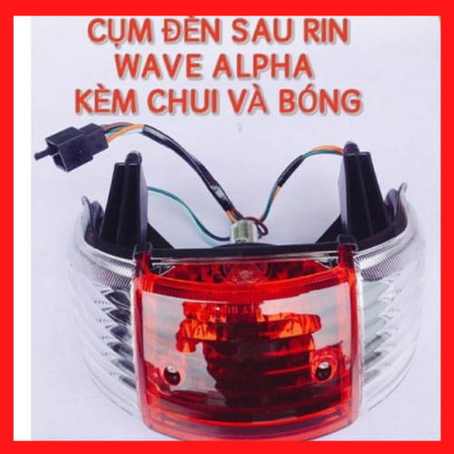 Cụm đèn hậu Wave Thái 110, A Anpha nhỏ ZX (củ sau)