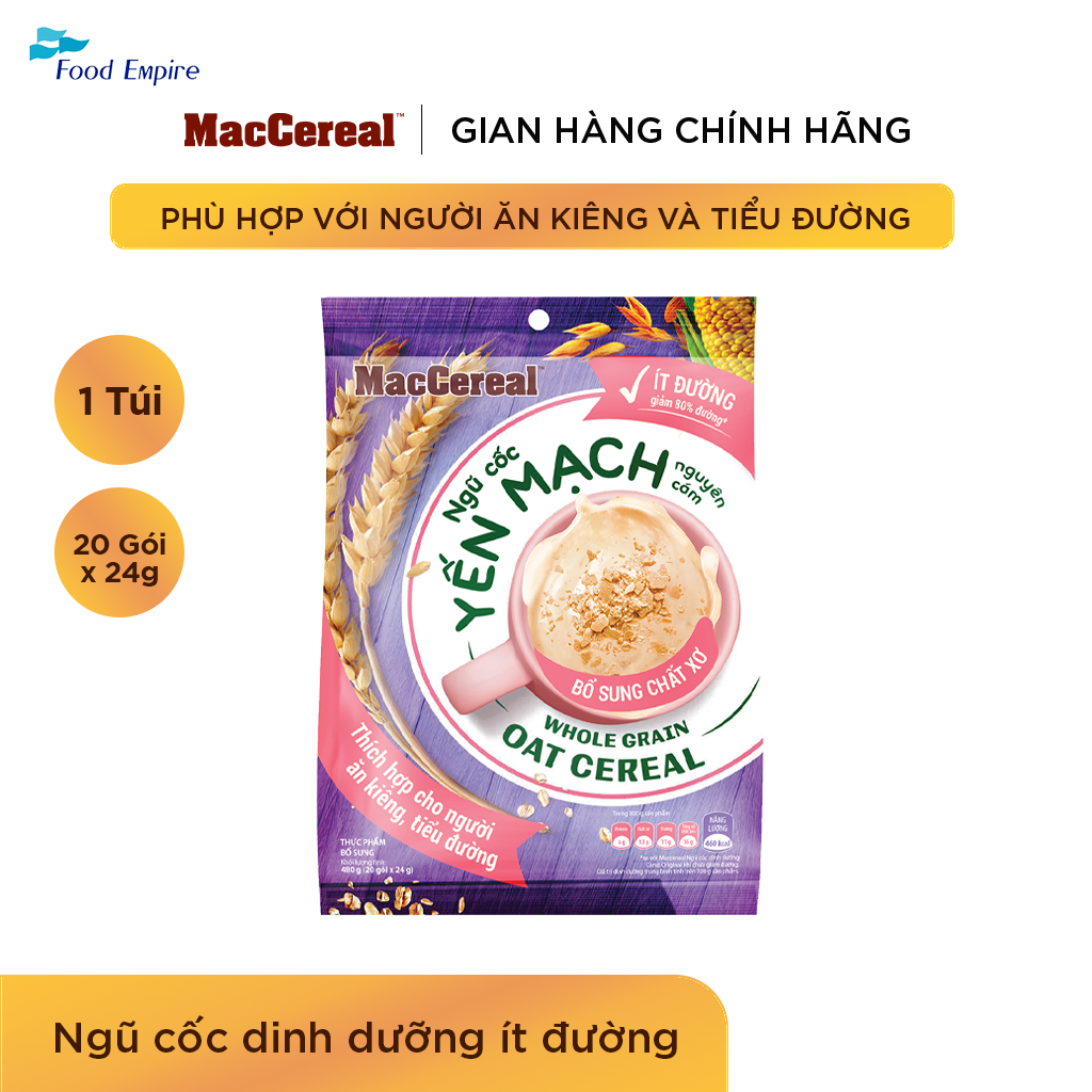 Low Sugar Nutritional Cereal Powder - Maccereal (Bag of 20 Packs X 28g)