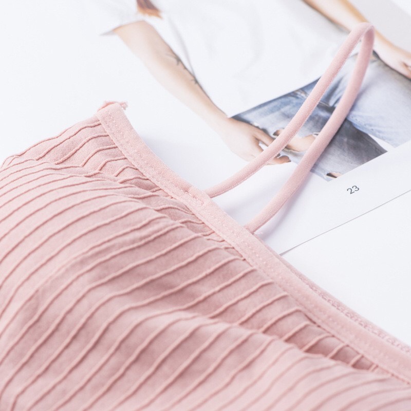 Áo quây trơn 2 dây ( có mút ) A10 - Mincloset