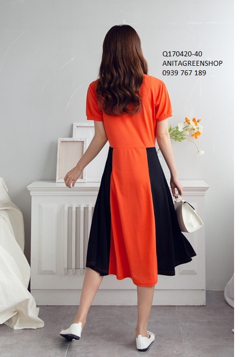 Q170420 ĐẦM THUN XÒE THIẾT KẾ
