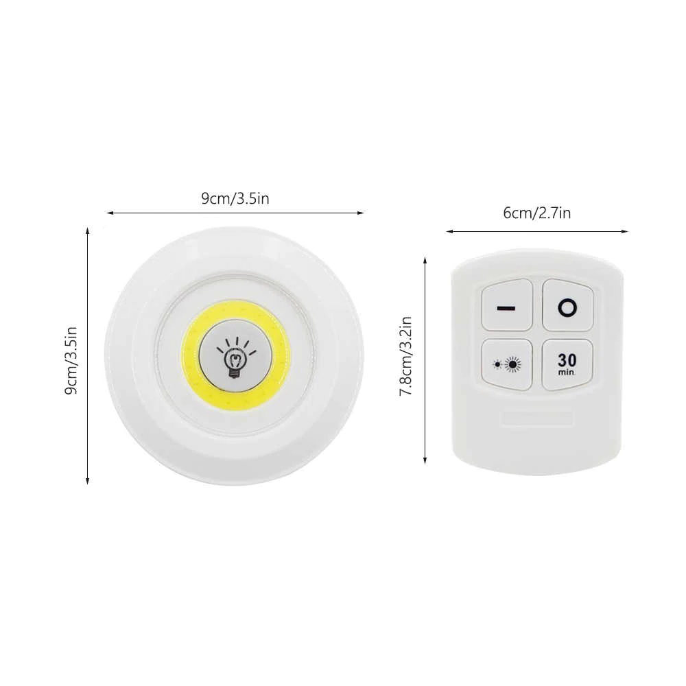 [HCM]Bộ 3 đèn LED dán tường điều khiển từ xa
