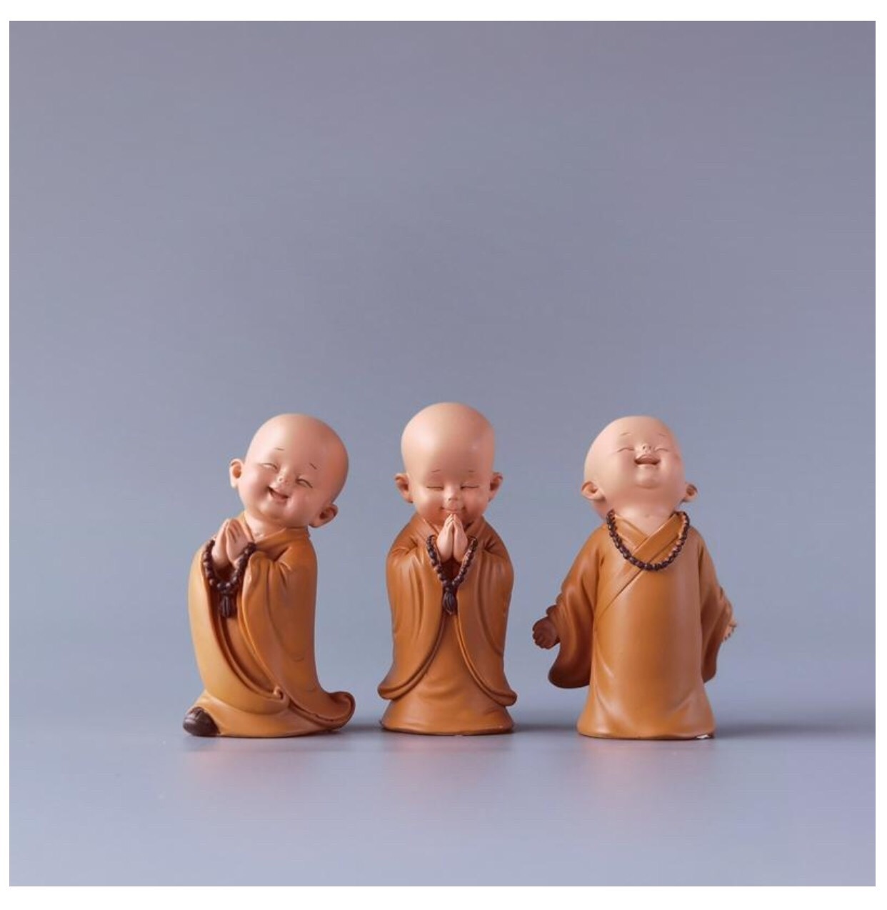 [HCM]bộ 03 chú tiểu vàng có đế