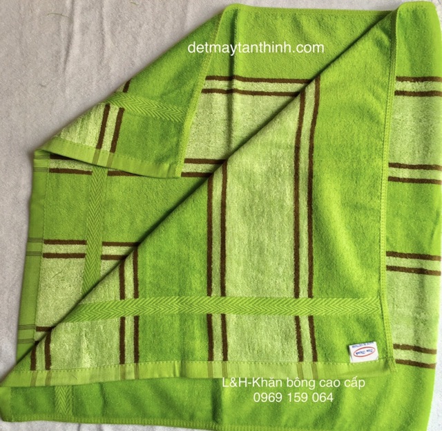 Khăn tắm kẻ sọc Tân Thịnh 100% cotton 50x100cm