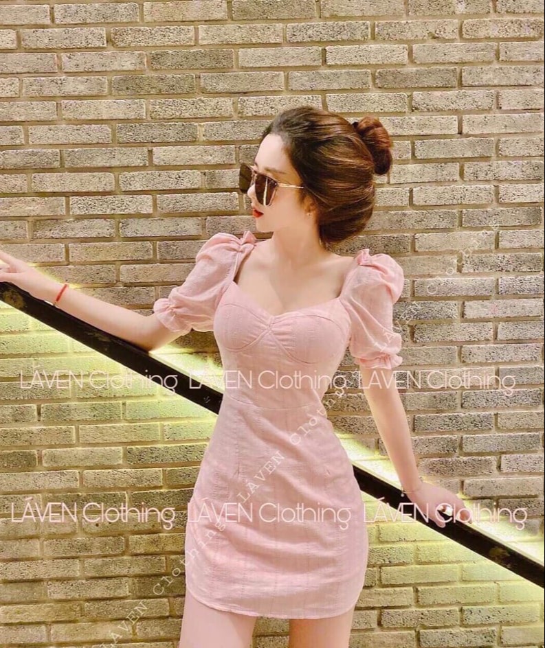 ĐẦM ÔM NỮ THIẾT KẾ TAY PHỒNG ( CÓ MÚT NGỰC )