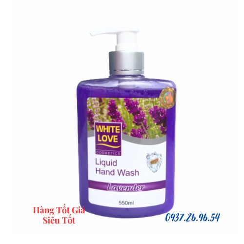(Q8) Nước rửa tay cao cấp White Love 550ml