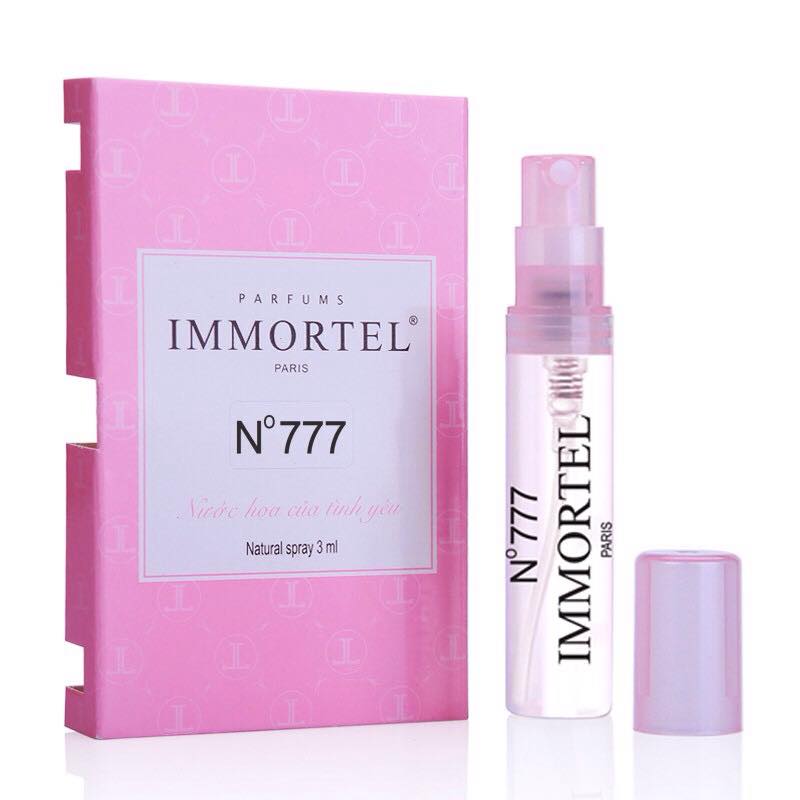 Nước hoa nữ immortel no777 chai xịt 3ml edp