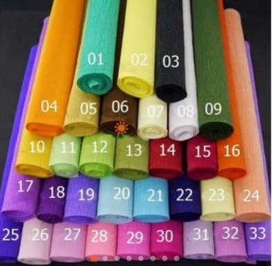 [HCM]5 cuộn giấy nhún đủ màu : 75k /1combo 5cuộn