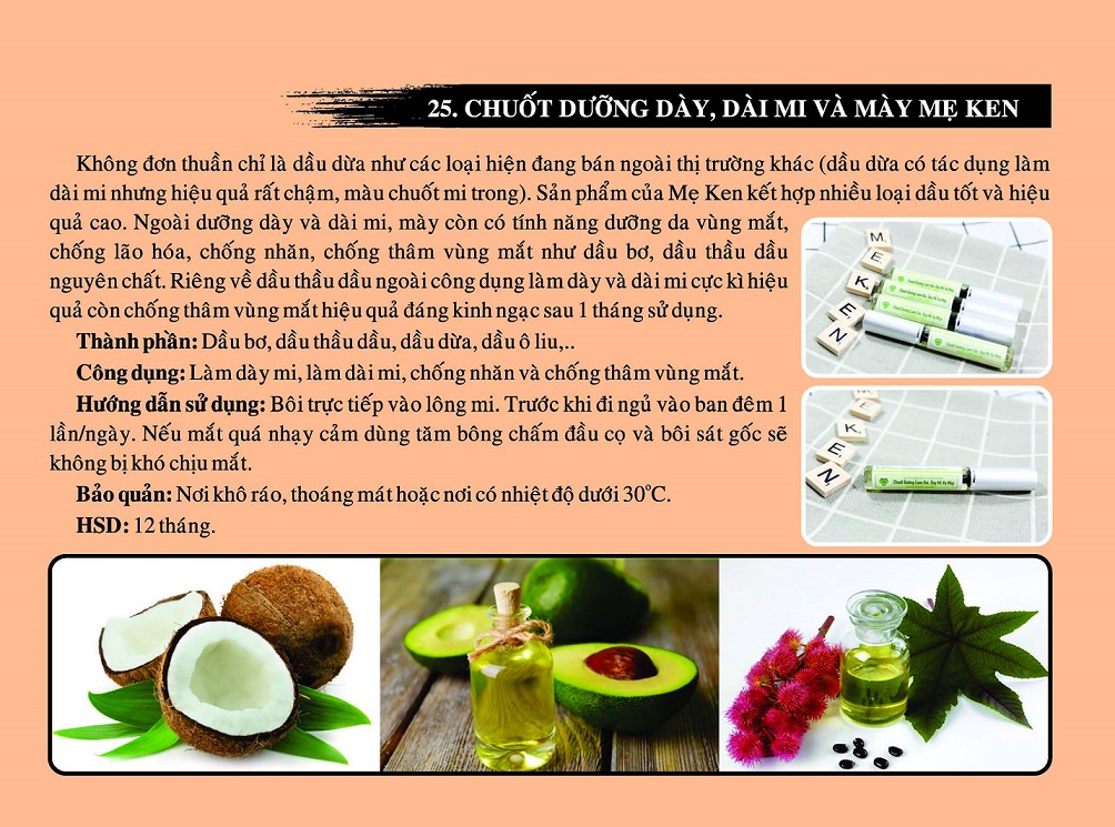 CHUỐT DƯỠNG LÀM DÀI MI VÀ MÀY MẸ KEN