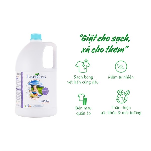 Nước giặt hữu cơ Layer Clean – Hương Gió Biển 5L