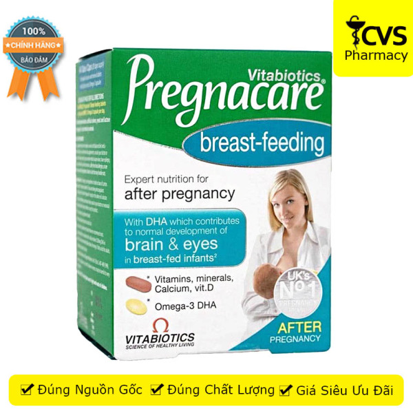 Vitabiotics Pregnacare Breast Feeding - Viên Uống Lợi Sữa Giúp Tăng Số Lượng & Chất Lượng Sữa Mẹ - cvspharmacy cao cấp